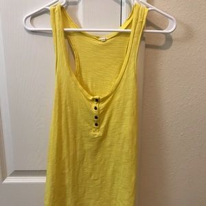 yellow, J Crew tank